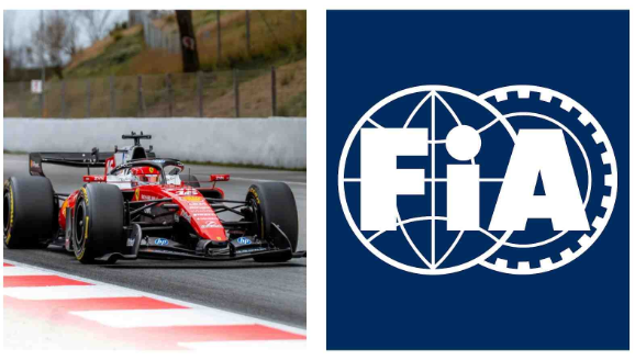 Ferrari Formula 1 car alongside the FIA logo ahead of new engine regulations