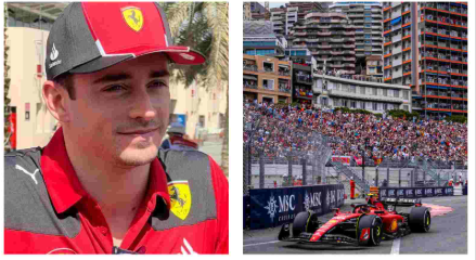 Charles Leclerc and Ferrari in action at the Monaco Grand Prix
